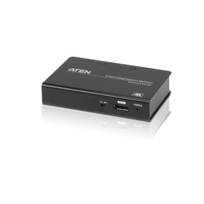 4-Port True 4K DisplayPort Splitter Black